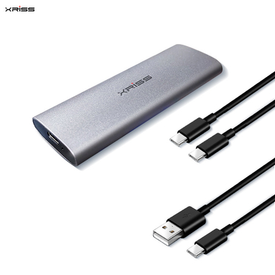 ซื้อ อลูมิเนียม SSD ภายนอก Hard Drive Enclosure M.2 NVME SATA Dual Protocol Usb 3.0 การผลิตออนไลน์