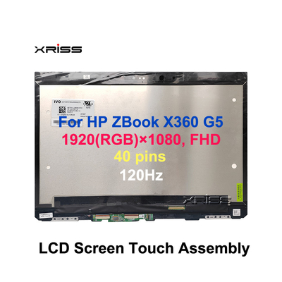 15.6 LCD LED Touch Screen Assembly สําหรับ HP ZBook Studio x360 G5 FHD 40 ปิน